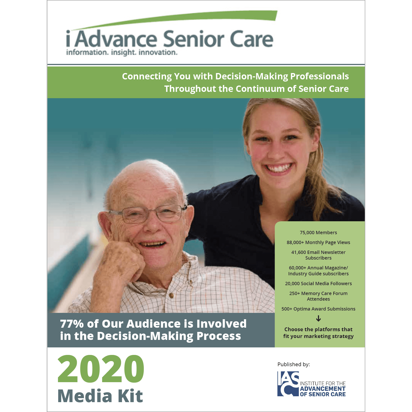 2020 I Advance Senior Care Media Kit - Cover Image